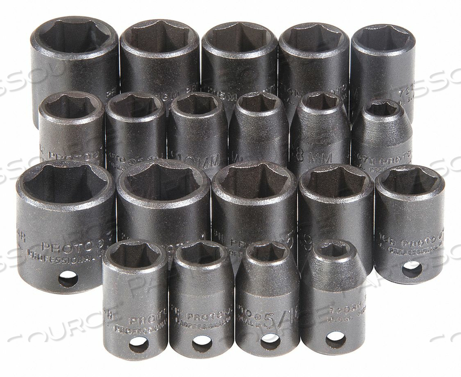 OEM#: J72220IMPACT SOCKET SET 3/8 DRIVE 20 PCS. by Proto