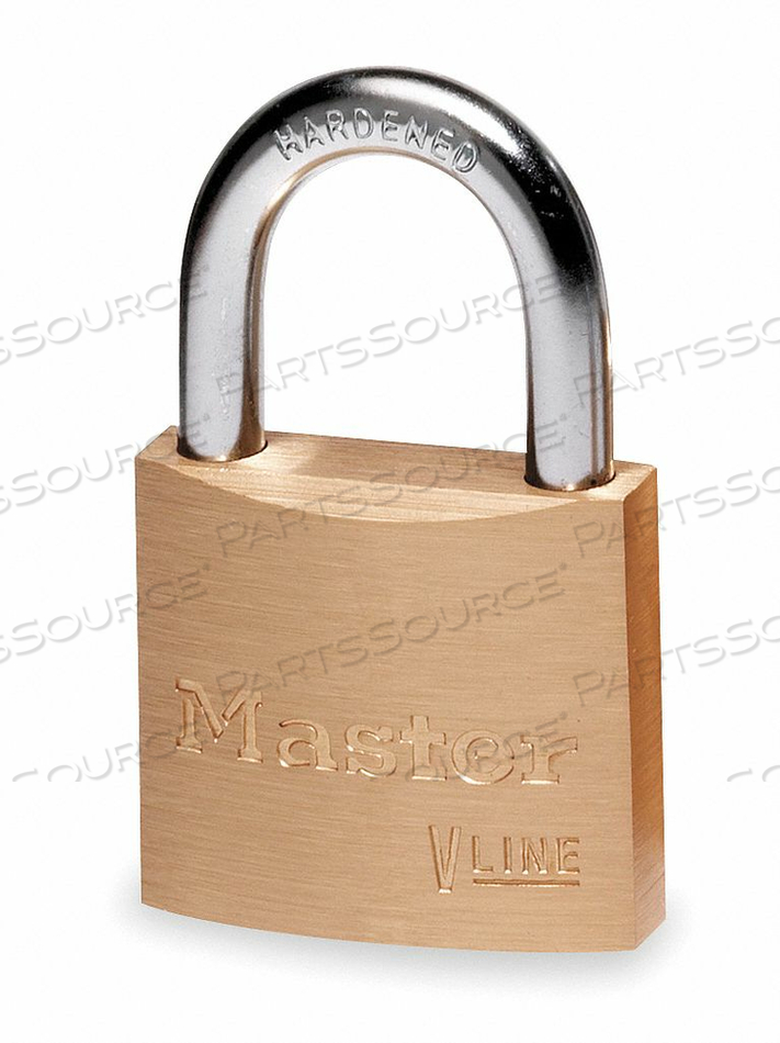 OEM#: 4120WWGKEYED PADLOCK 3/8 IN RECTANGLE GOLD by Master Lock