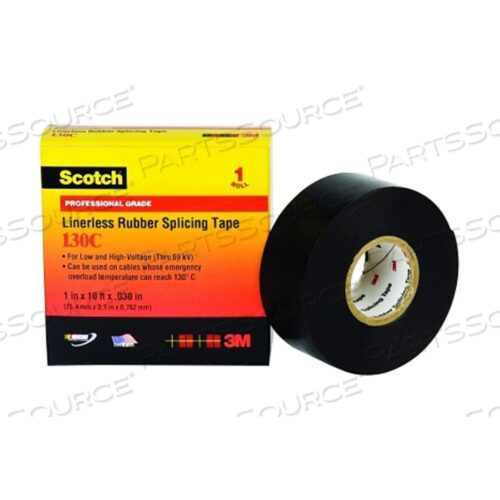 OEM#: 7000006091LINERLESS SPLICING TAPE 130C, 30 FT X 2 IN, BLACK by 3M Consumer