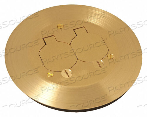 OEM#: RAC5500KITFLOOR BOX COVER ROUND 6-1/4 L BRASS by RACO