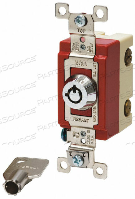 OEM#: 4902RKLWALL SWITCH 20A STAINLESS STEEL LOCKING by Hubbell Power Systems