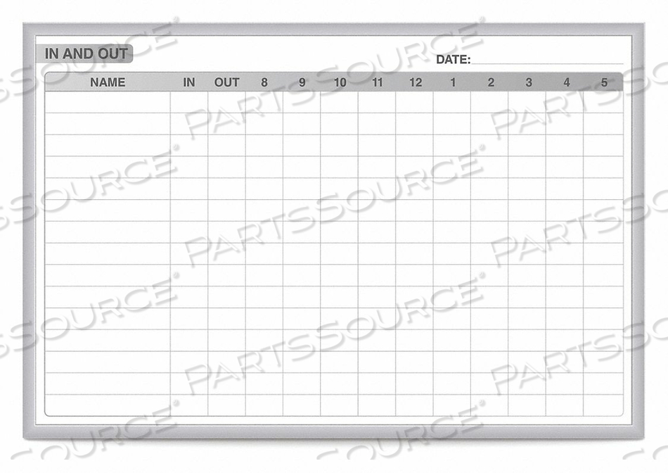 OEM#: GRPM201E-23IN/OUT BOARD DRY-ERASE BOARD 36 H by Ghent