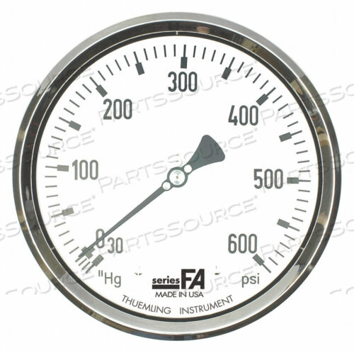 OEM#: FA-LFP-610-FGCOMPOUND GAUGE 0 TO 600 PSI 6 DIAL SZ by Thuemling Instrument Group