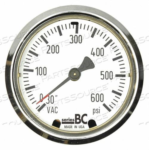 OEM#: BC-LFP-63-CPRESSURE GAUGE 0 TO 600 PSI 2.5 DIAL SZ by Thuemling Instrument Group