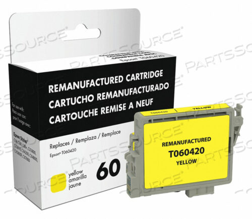 INK CARTRIDGE YELLOW REMANUFACTURED