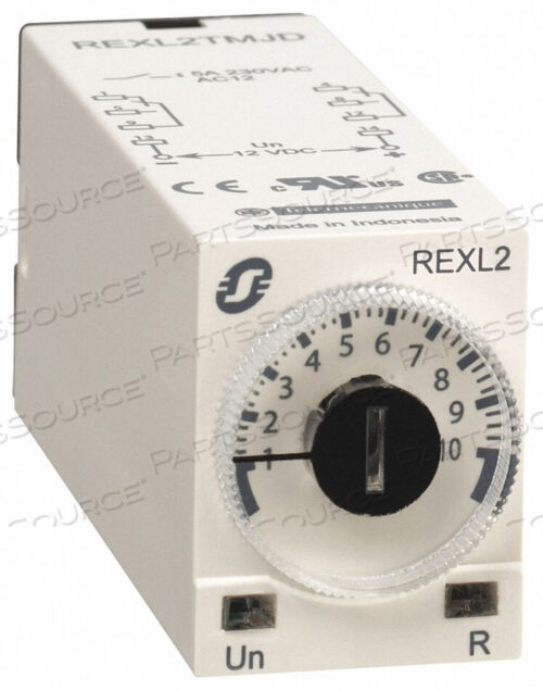 OEM#: REXL2TMJDTIME DELAY RELAY 12VDC COIL by APC / American Power Conversion