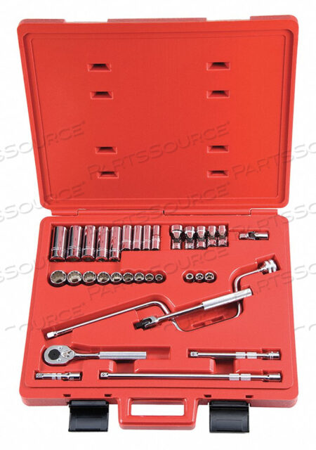 SOCKET WRENCH SET SAE 3/8 IN DR 33 PC