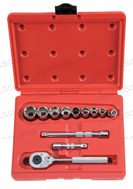 SOCKET WRENCH SET SAE 3/8 IN DR 12 PC