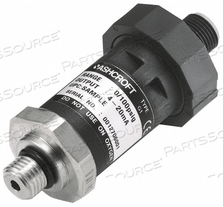 OEM#: G17MEK42EW5000#D3848 PRESSURE TRANSDUCER RANGE 0 TO 5000 PSI by Ashcroft Inc.