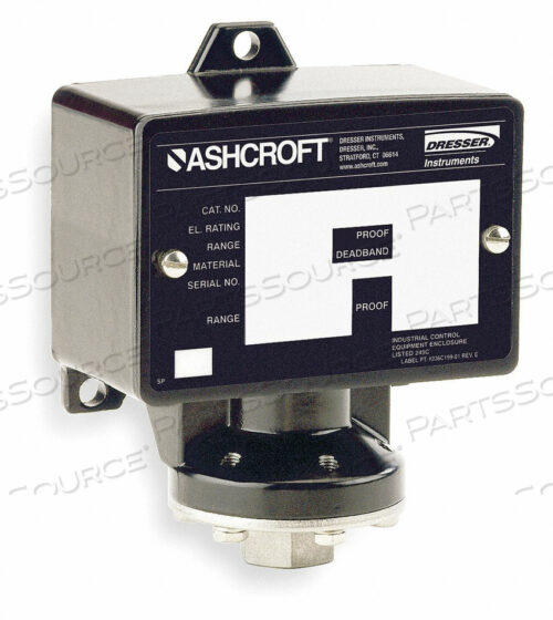 OEM#: B424BXCYLM1000PRESSURE SWITCH STANDARD 100 TO 1000 PSI by Ashcroft Inc.
