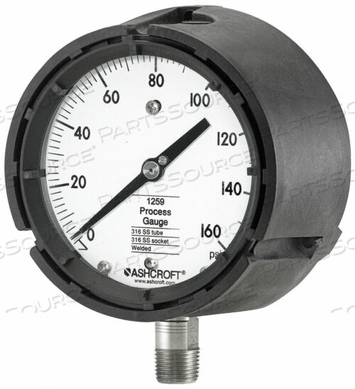 OEM#: 451259SD04L160#PRESSURE GAUGE 0 TO 160 PSI 4-1/2IN by Ashcroft Inc.