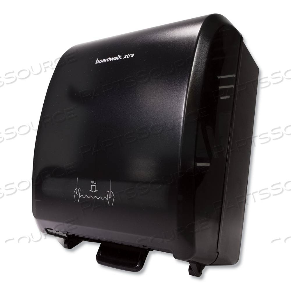XTRA MECHANICAL HANDS-FREE TOWEL DISPENSER, 12.31 X 9.31 X 15.94, BLACK