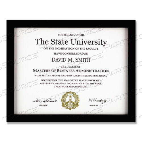 TRIBECA FRAME WITH TWO-WAY EASEL, 8.5 X 11, BLACK