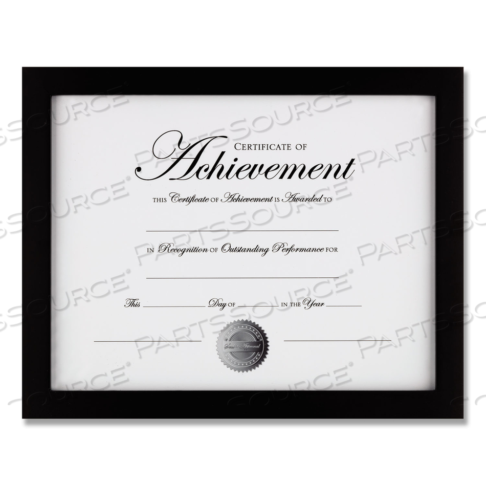 WOOD GALLERY FRAME WITH TWO-WAY EASEL, 8.5 X 11, BLACK