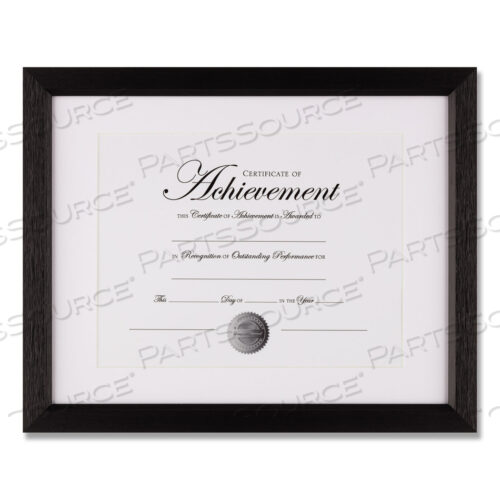 BASICS TEXTURE FRAME WITH BEVELED MAT, 11 X 14, BLACK