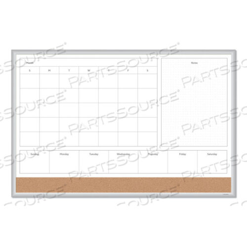 OEM#: 3891U00-014N1 MAGNETIC DRY ERASE COMBO BOARD, 36 X 24, WHITE/NATURAL by U Brands