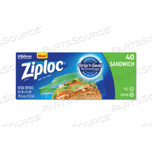 OEM#: 315882FOOD BAG STANDARD RECLOSABLE PK40 by Ziploc