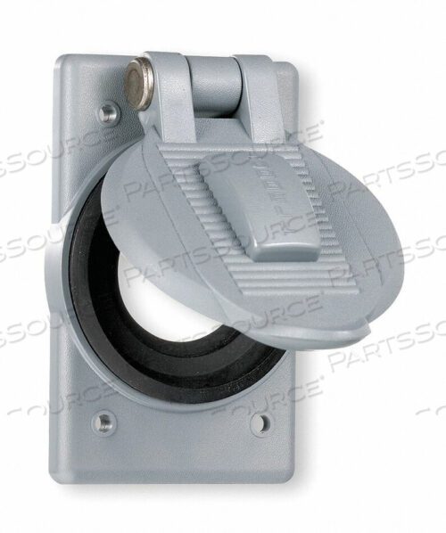 OEM#: HBL9420WEATHERPROOF DEVICE BOX COVER (1) OUTLET HOLE 2.125 ID ALUMINUM DIE CAST by Hubbell Incorporated, Wiring Device-Kellums
