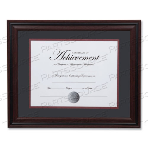 DESK/WALL PHOTO FRAME, PLASTIC, 11 X 14, 8.5 X 11, ROSEWOOD/BLACK