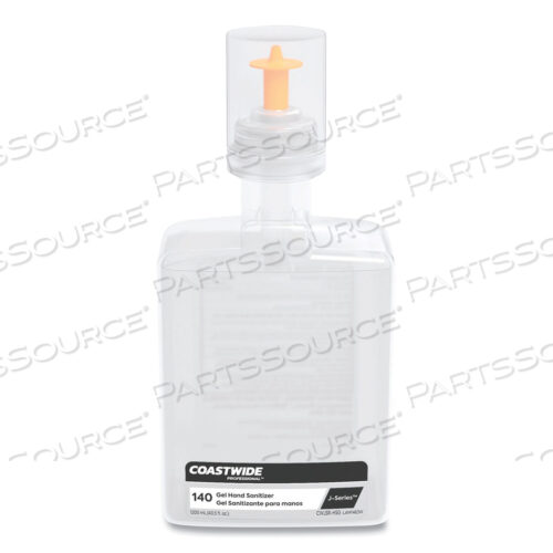 70% ALCOHOL GEL HAND SANITIZER REFILL FOR J-SERIES DISPENSERS, 1,200 ML CARTRIDGE, UNSCENTED, 2/CARTON