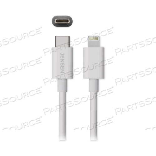 USB-C TO LIGHTNING CABLE, 6 FT, WHITE