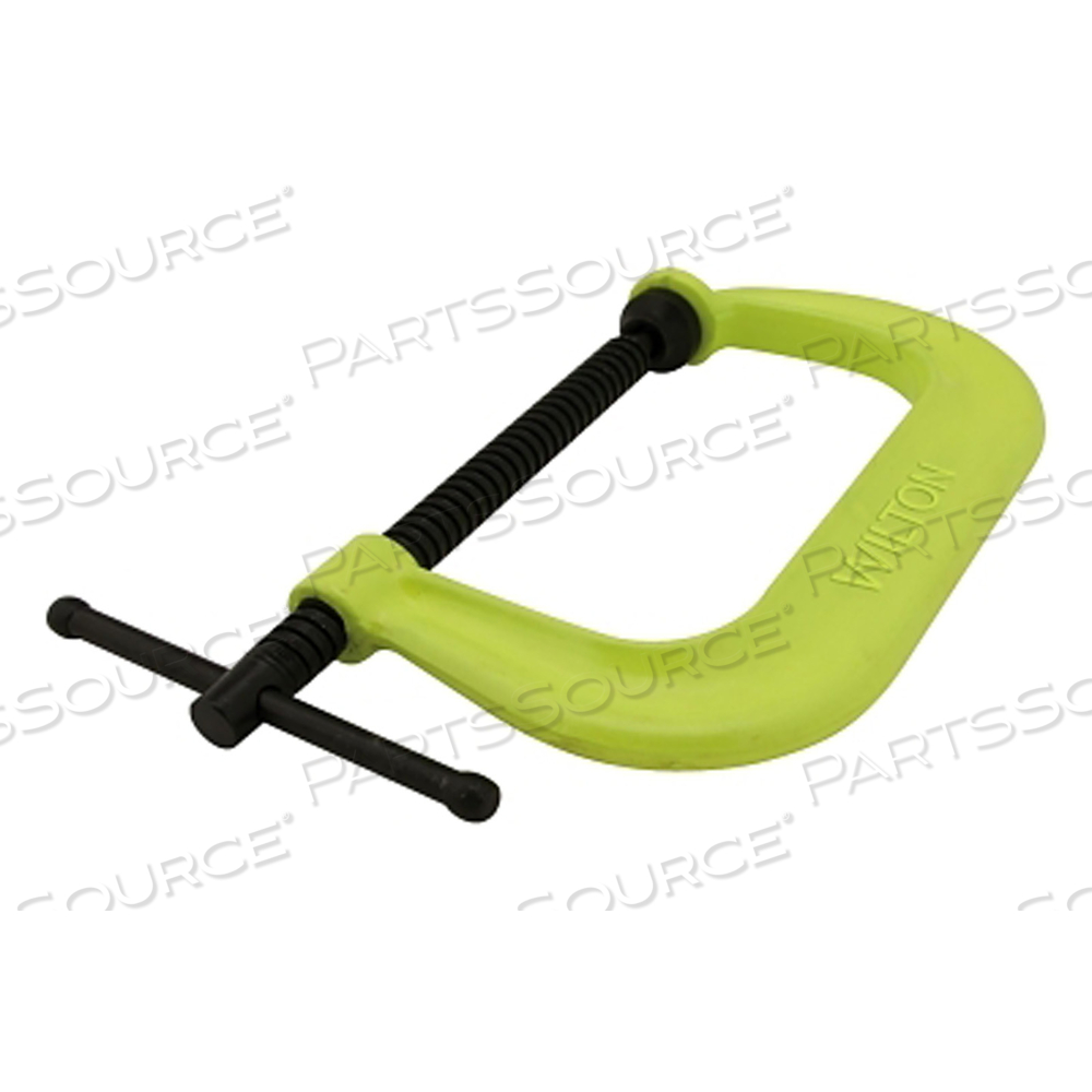 OEM#: 14303400 SF HI-VISIBILITY SAFETY C-CLAMPS, SLIDING PIN, 4 1/8 IN THROAT DEPTH by Wilton/ Walter Meier Manufacturing Americas