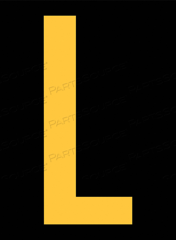 OEM#: RUM200-L-YBREFLECTIVE LETTER LABEL L 2-1/2IN H PK25 by Strance, Inc.