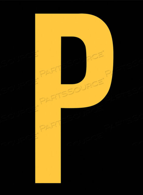 OEM#: RUM200-P-YBREFLECTIVE LETTER LABEL P 2-1/2IN H PK25 by Strance, Inc.