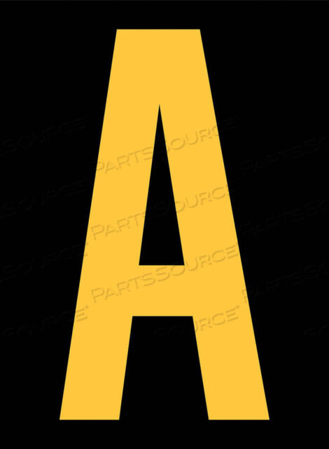 OEM#: RUM200-A-YBREFLECTIVE LETTER LABEL A 2-1/2IN H PK25 by Strance, Inc.