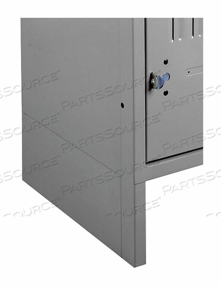 OEM#: EB-12 MED GRAYEND LOCKER BASE 12 IN GRAY by Tennsco Corp.