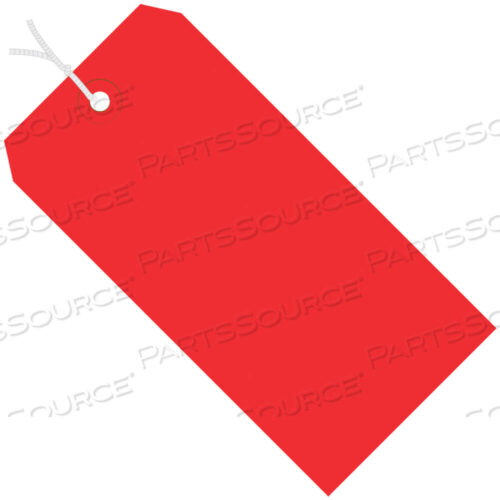 OEM#: G11032ESHIPPING TAGS, PRE-STRUNG, 13 PT., 3 3/4 X 1 7/8, RED, 1000/CASE by BOX Partners (Box Acquisitions, LLC)