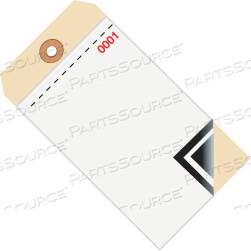 OEM#: G17501INVENTORY TAGS, 3 PART BLANK W/CARBON #8, (0001-0499), 6 1/4 X 3 1/8, WHITE/MANILA, 500/CASE by BOX Partners (Box Acquisitions, LLC)