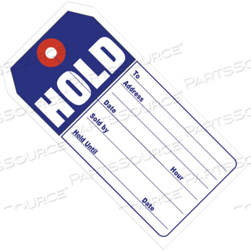 OEM#: G26011RETAIL TAGS, HOLD, 4 3/4 X 2 3/8, BLUE/WHITE, 500/CASE by BOX Partners (Box Acquisitions, LLC)