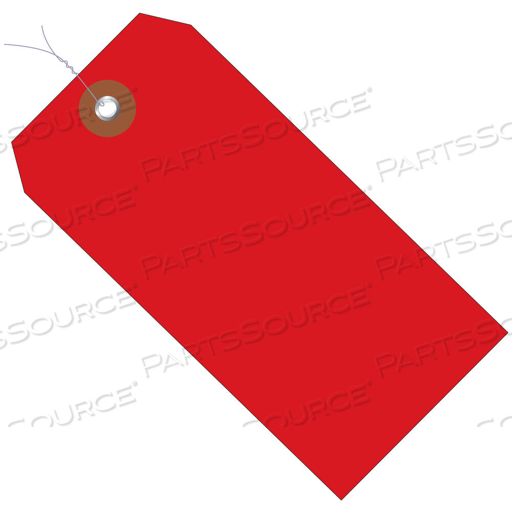 OEM#: G26063WPLASTIC SHIPPING TAGS, PRE-WIRED, 6 1/4 X 3 1/8, RED, 100/CASE by BOX Partners (Box Acquisitions, LLC)
