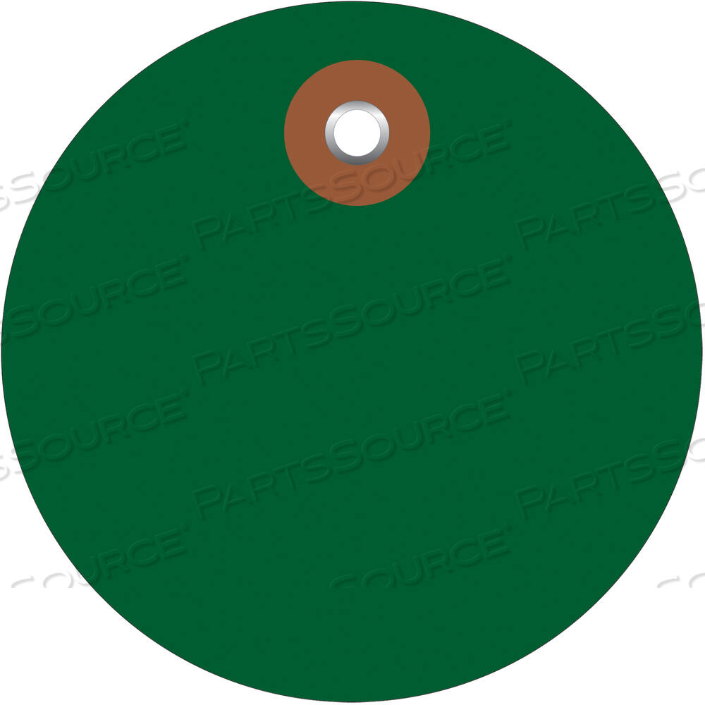 OEM#: G26068PLASTIC CIRCLE TAGS, 2, GREEN, 100/EACH by BOX Partners (Box Acquisitions, LLC)