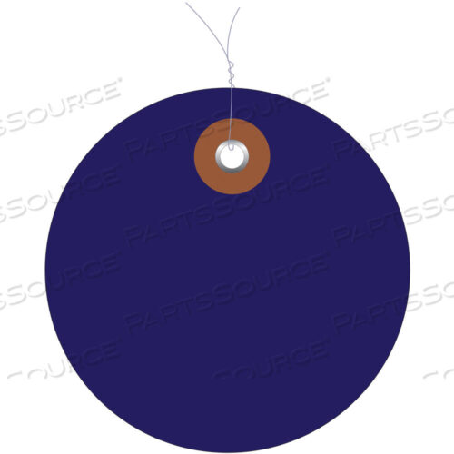 OEM#: G26069WPLASTIC CIRCLE TAGS, PRE-WIRED, 2, BLUE, 100/EACH by BOX Partners (Box Acquisitions, LLC)