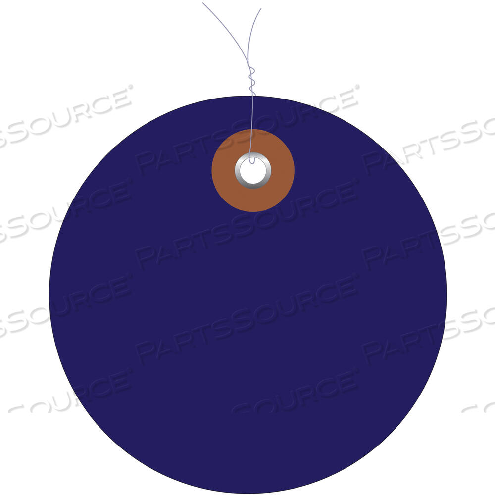 OEM#: G26069WPLASTIC CIRCLE TAGS, PRE-WIRED, 2, BLUE, 100/EACH by BOX Partners (Box Acquisitions, LLC)