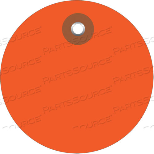 OEM#: G26074PLASTIC CIRCLE TAGS, 3, ORANGE, 100/EACH by BOX Partners (Box Acquisitions, LLC)
