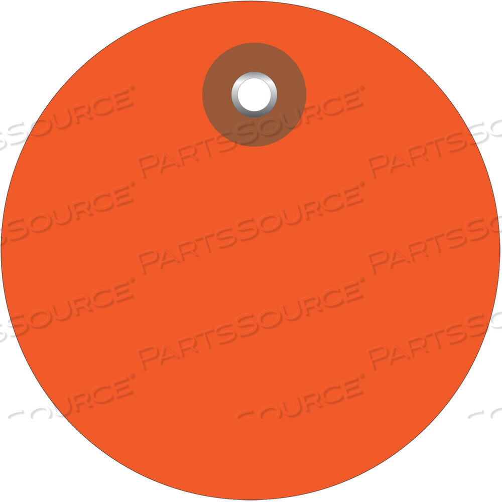 OEM#: G26074PLASTIC CIRCLE TAGS, 3, ORANGE, 100/EACH by BOX Partners (Box Acquisitions, LLC)