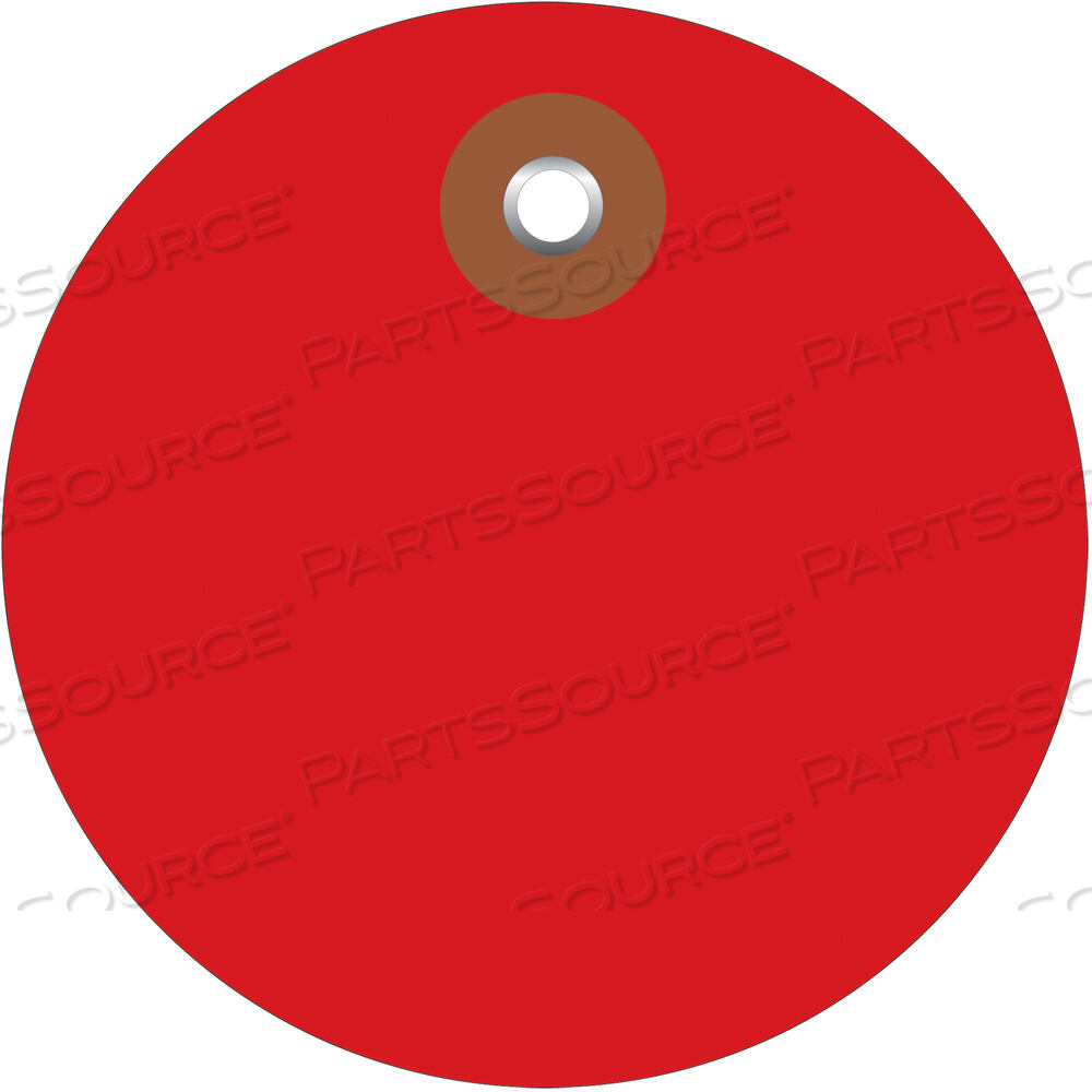 OEM#: G26077PLASTIC CIRCLE TAGS, 3, RED, 100/EACH by BOX Partners (Box Acquisitions, LLC)