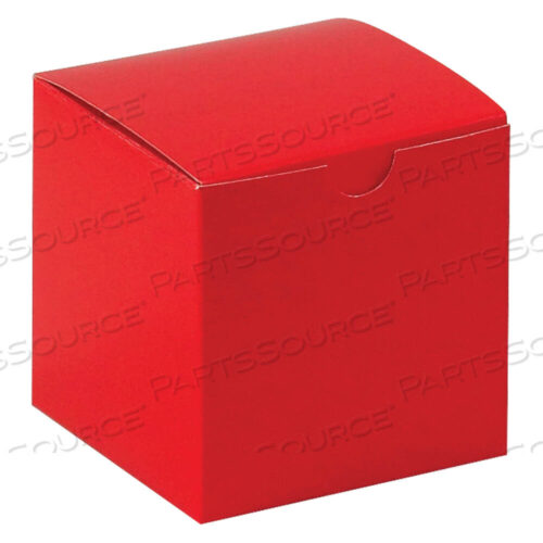 OEM#: GB444RGIFT BOXES, 4 X 4 X 4, HOLIDAY RED, 100/CASE by BOX Partners (Box Acquisitions, LLC)
