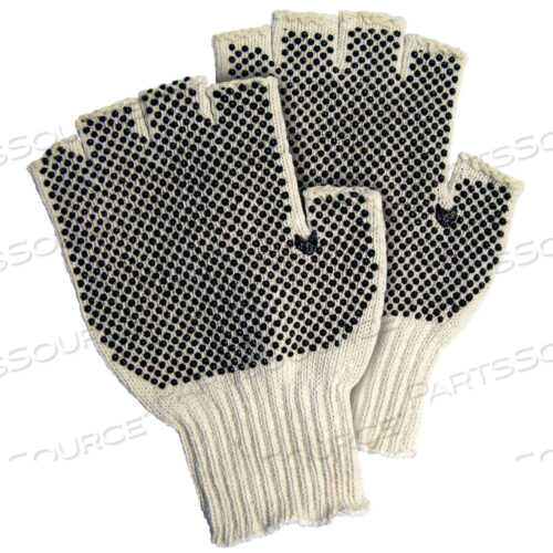 OEM#: GLV1023SFINGERLESS PVC DOT KNIT GLOVES, SMALL, WHITE/BLACK, 12 PAIRS/CASE by BOX Partners (Box Acquisitions, LLC)