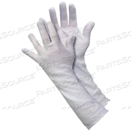 OEM#: GLV1050LCOTTON INSPECTION EXT. CUFF GLOVES, 2.5 OZ., LARGE, WHITE, 12 PAIRS/CASE by BOX Partners (Box Acquisitions, LLC)