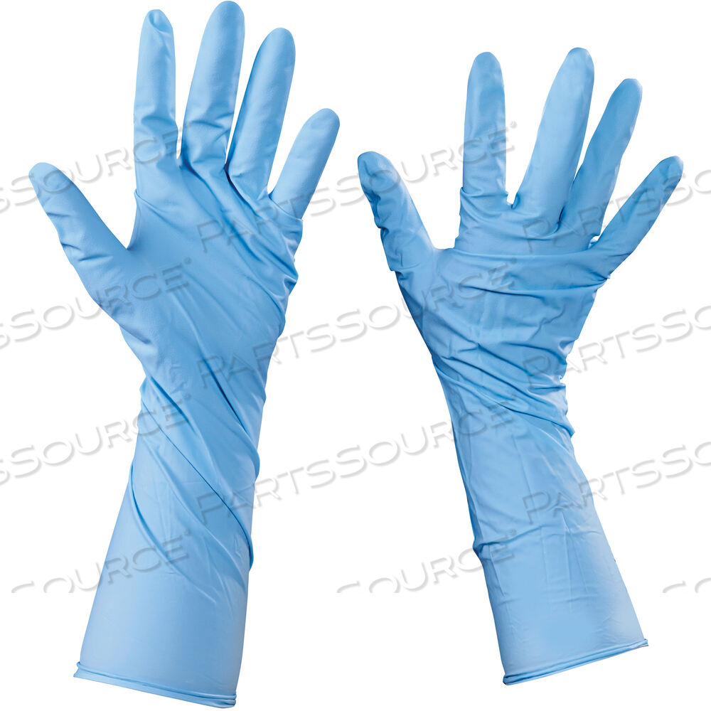 OEM#: GLV2014XLNITRILE GLOVES WITH EXTENDED CUFF, XLARGE, BLUE, 50/CASE by BOX Partners (Box Acquisitions, LLC)