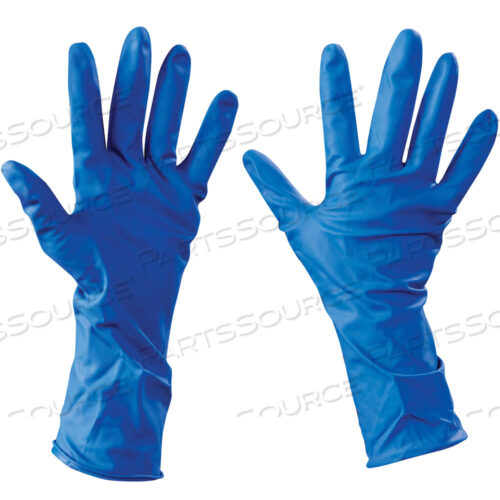 OEM#: GLV2105XLLATEX INDUSTRIAL GLOVES, POWDER-FREE W/EXTENDED CUFF, XLARGE, BLUE, 50/CASE by BOX Partners (Box Acquisitions, LLC)