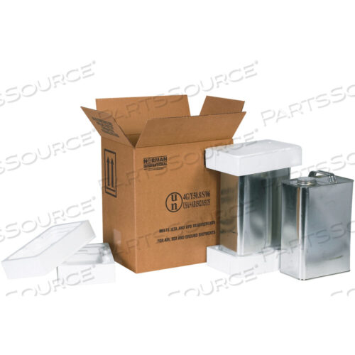 OEM#: HAZ1121F-STYLE SHIPPER KIT, 2 - 1 GALLON, 11 3/8 X 8 3/16 X 12 3/8, KRAFT, 1/EACH by BOX Partners (Box Acquisitions, LLC)