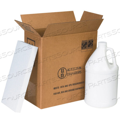 OEM#: HAZ1131PLASTIC JUG SHIPPER KIT, 2 - 1 GALLON, 12 X 6 X 12 3/4, KRAFT, 1/EACH by BOX Partners (Box Acquisitions, LLC)
