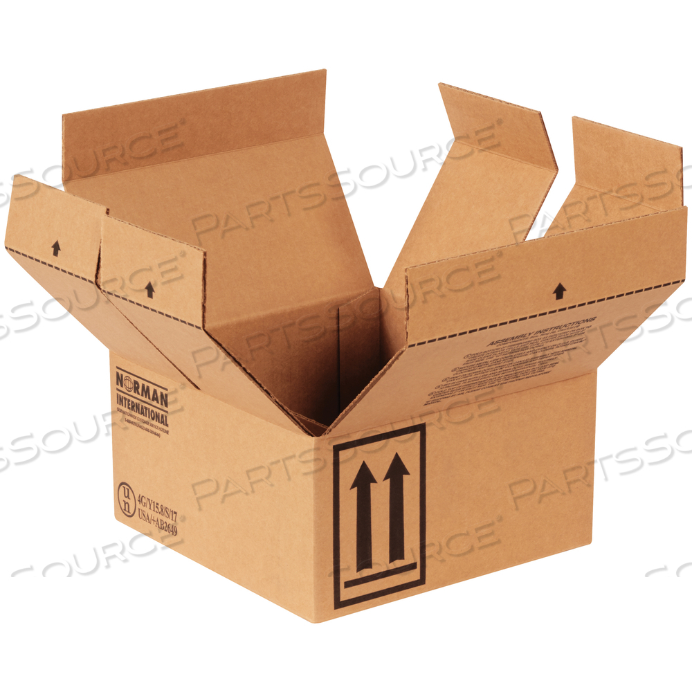 OEM#: HAZCO4QHAZ MAT BOXES, 4 - 1 QUART, 9 7/16 X 9 7/16 X 5, KRAFT, 25/BUNDLE by BOX Partners (Box Acquisitions, LLC)
