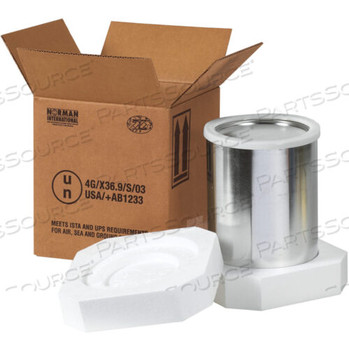 OEM#: HAZFS1GFOAM HAZ MAT SHIPPER KIT, 1 - 1 GALLON, 8 1/2 X 8 1/2 X 9 5/16, KRAFT, 1/EACH by BOX Partners (Box Acquisitions, LLC)