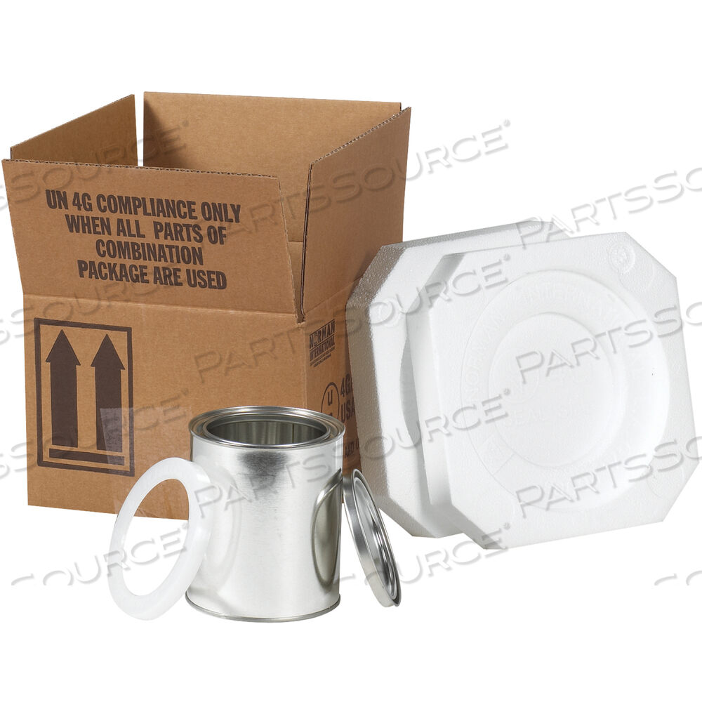 OEM#: HAZFS1QFOAM HAZ MAT SHIPPER KIT, 1 - 1 QUART, 5 1/8 X 5 1/8 X 6 3/16, KRAFT, 1/EACH by BOX Partners (Box Acquisitions, LLC)